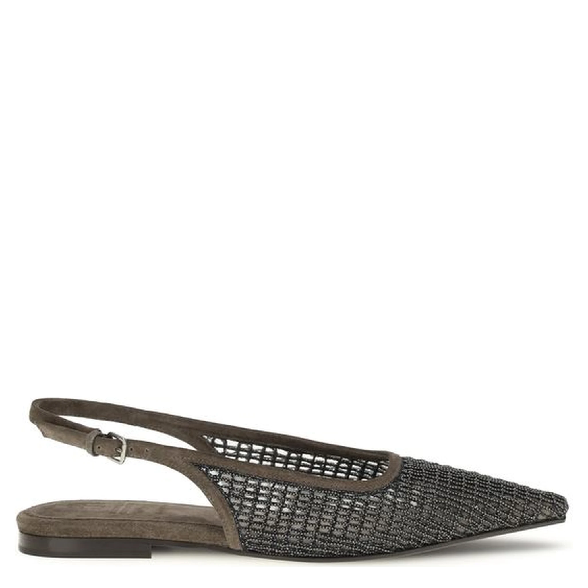 Brown Calf Leather Bos Taurus Ballet Flats