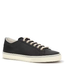 Black Calf Leather Bos Taurus Low Top Sneakers