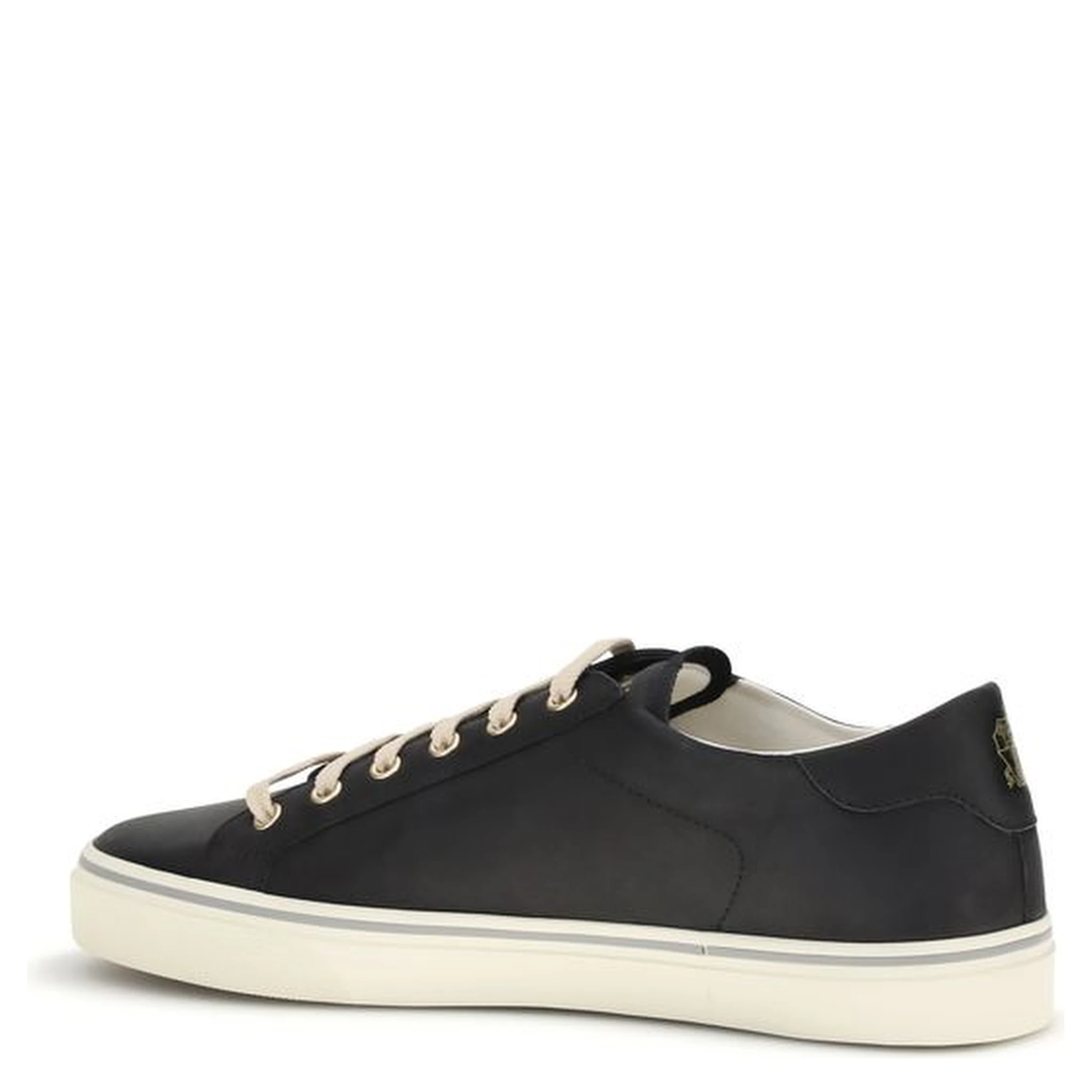 Black Calf Leather Bos Taurus Low Top Sneakers