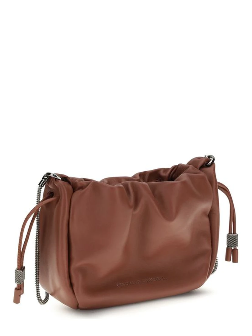 Brown Calf Leather Bos Taurus Shoulder Bag