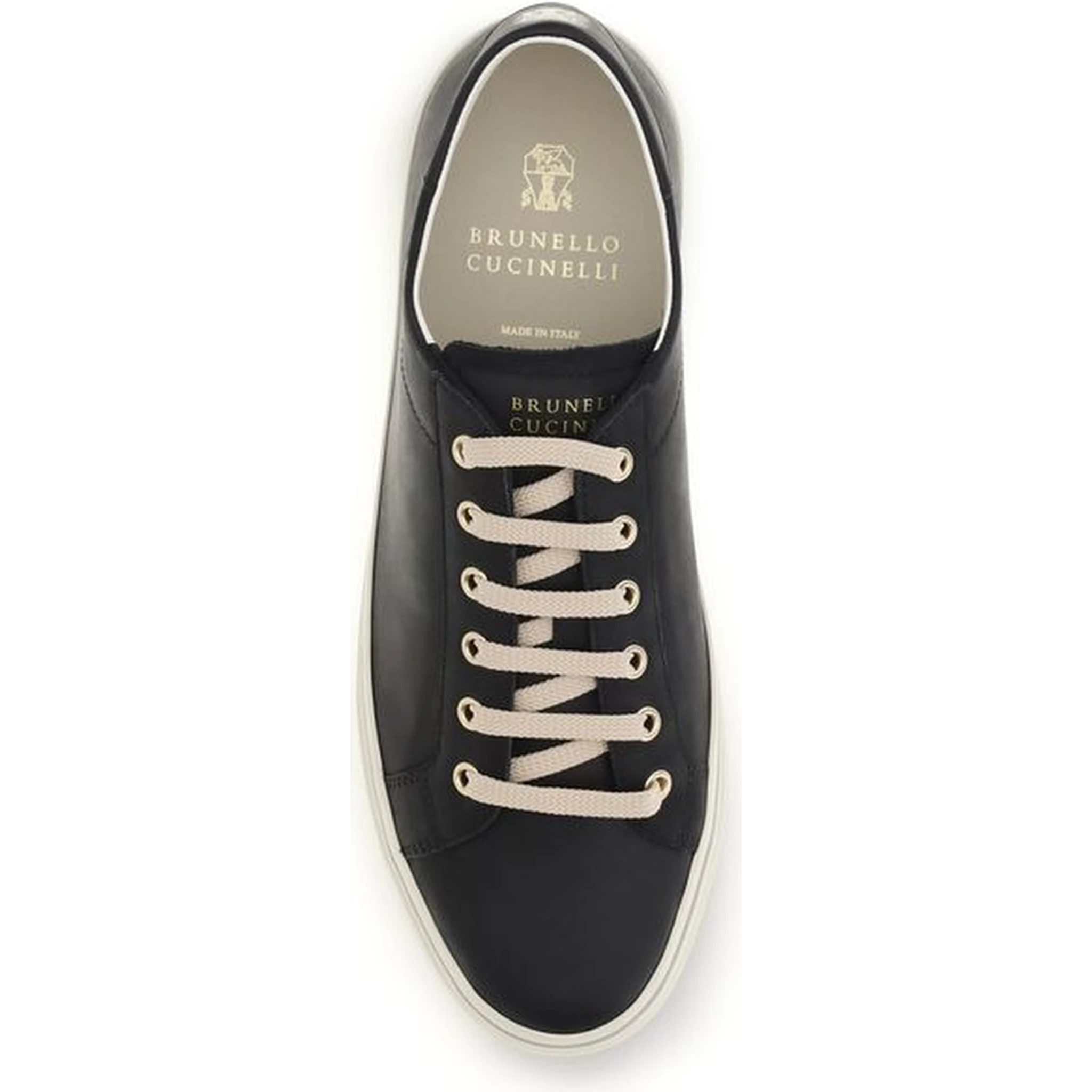 Black Calf Leather Bos Taurus Low Top Sneakers