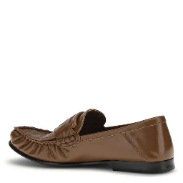Brown Lamb Ovis Aries Aries Slip-On Loafers