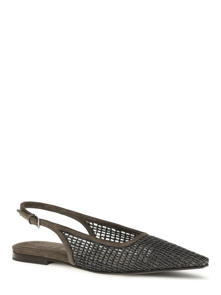 Brown Calf Leather Bos Taurus Ballet Flats alternative