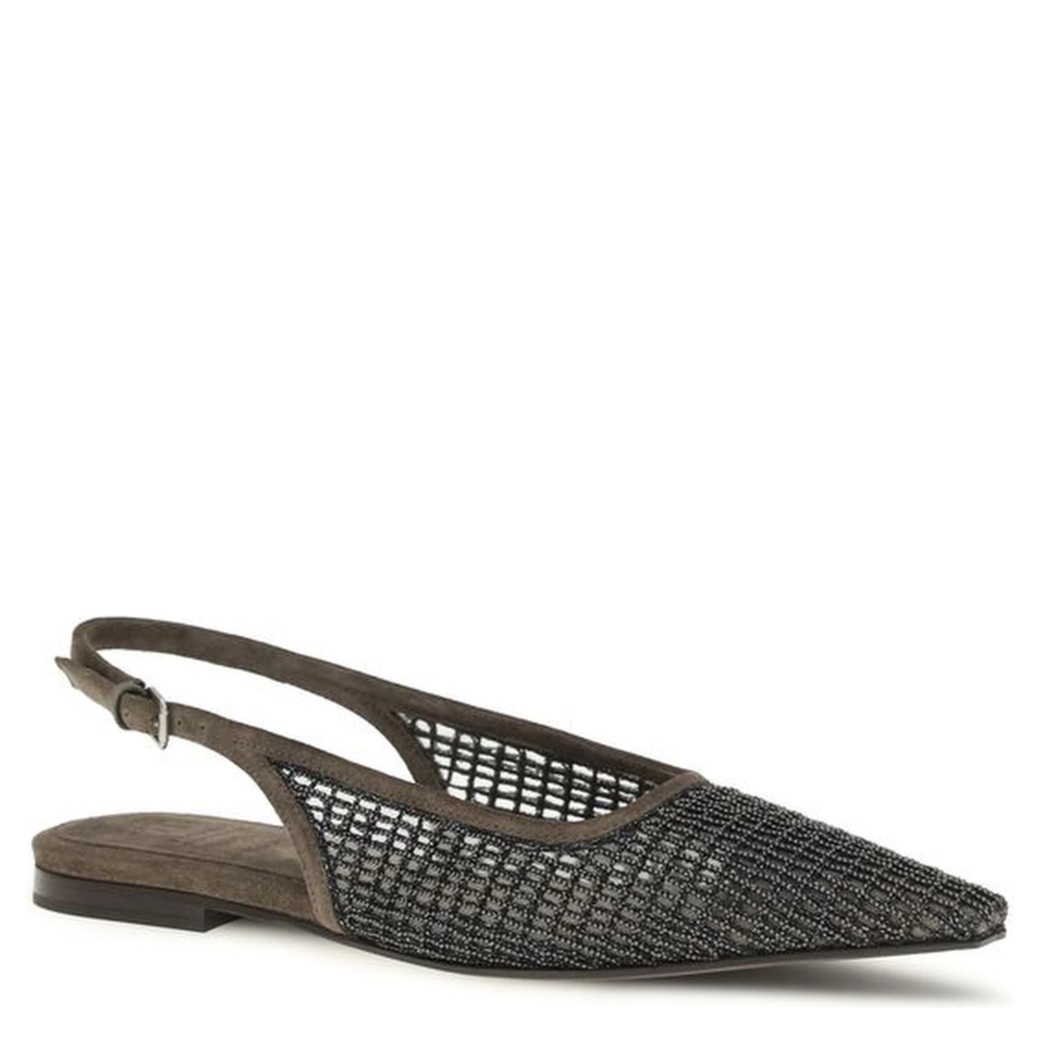 Brown Calf Leather Bos Taurus Ballet Flats