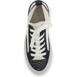 Multicolor Cotton Low Top Sneakers