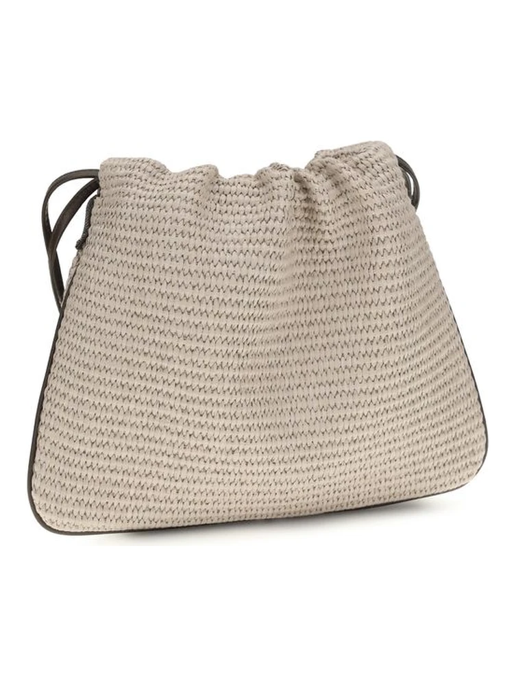 Beige Cotton Shoulder Bag alternative