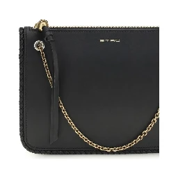 Black Calf Leather Bos Taurus Clutch Bag