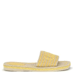 Beige Lamb Ovis Aries Aries Flat Sandals