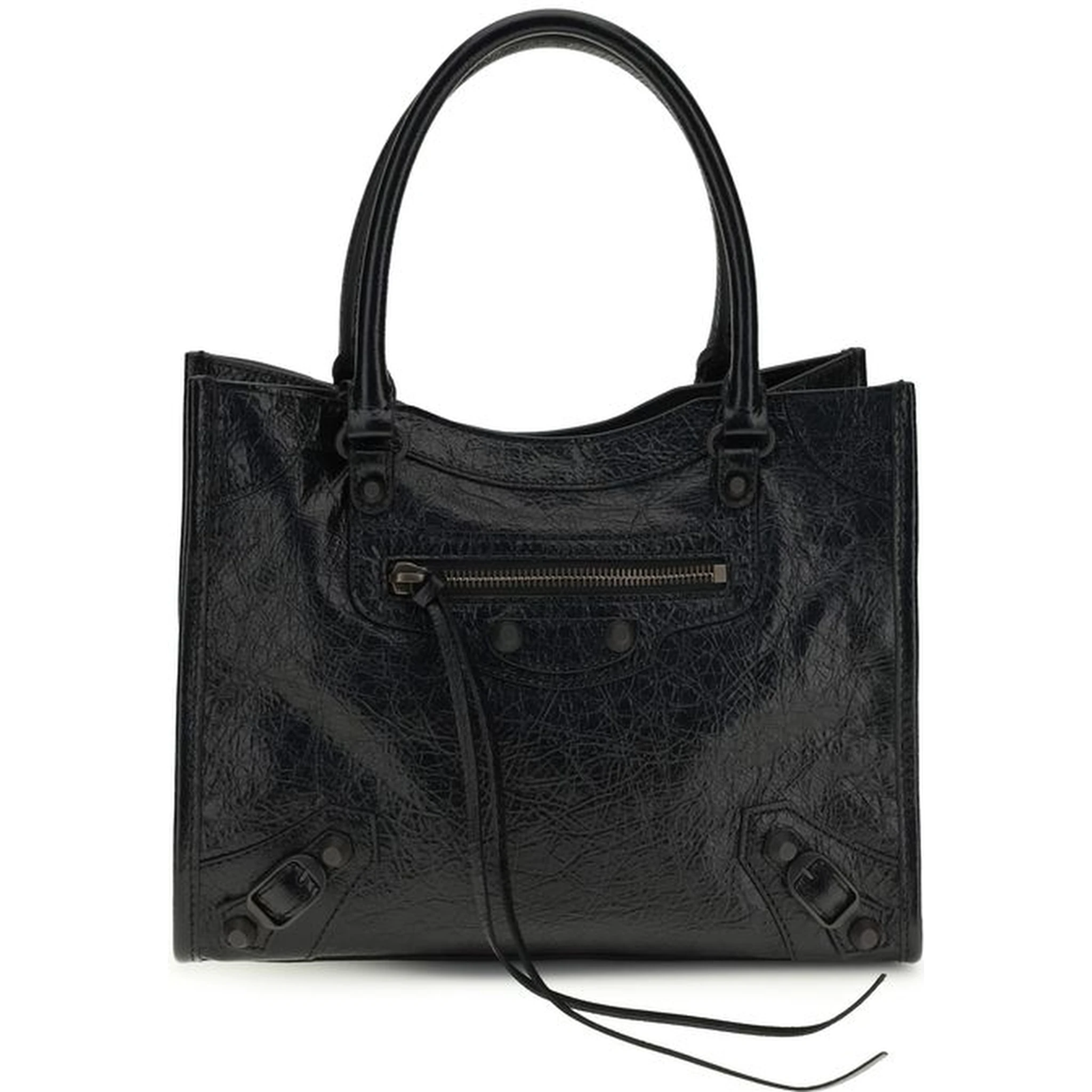 حقيبة كتف من جلد الخروف الأسود (Ovis Aries Aries)