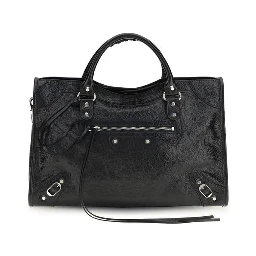 حقيبة كتف من جلد الخروف الأسود (Ovis Aries Aries)