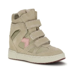 Beige Calf Leather Bos Taurus Chunky Sneakers