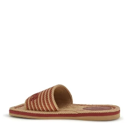 Brown Lamb Ovis Aries Aries Flat Sandals