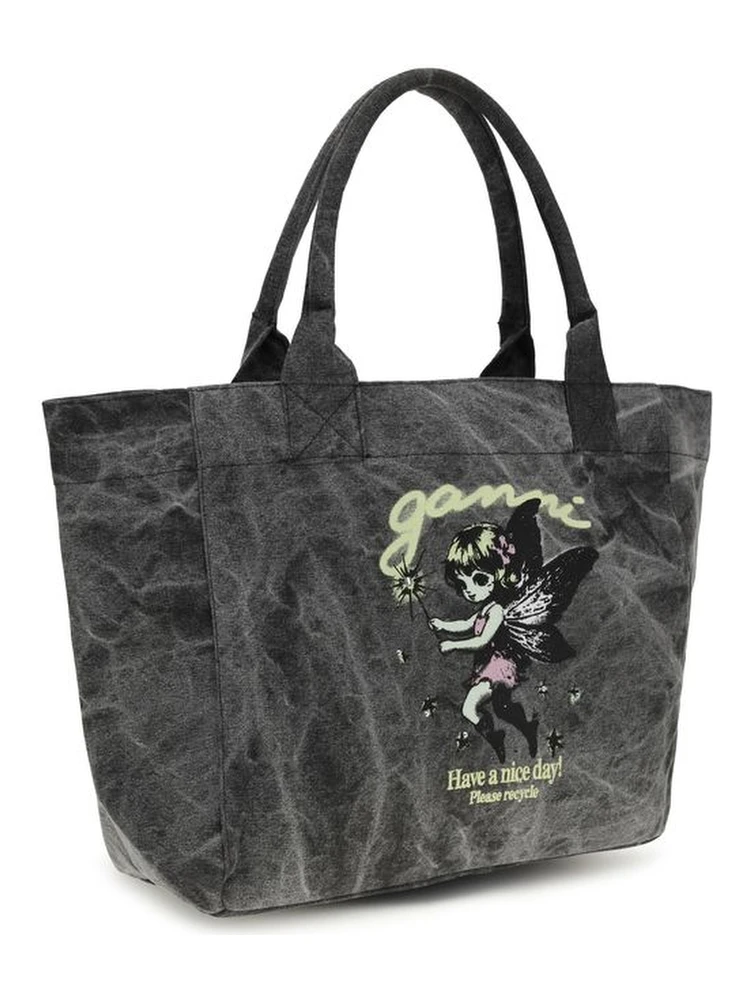 Gray Cotton Shoulder Bag alternative