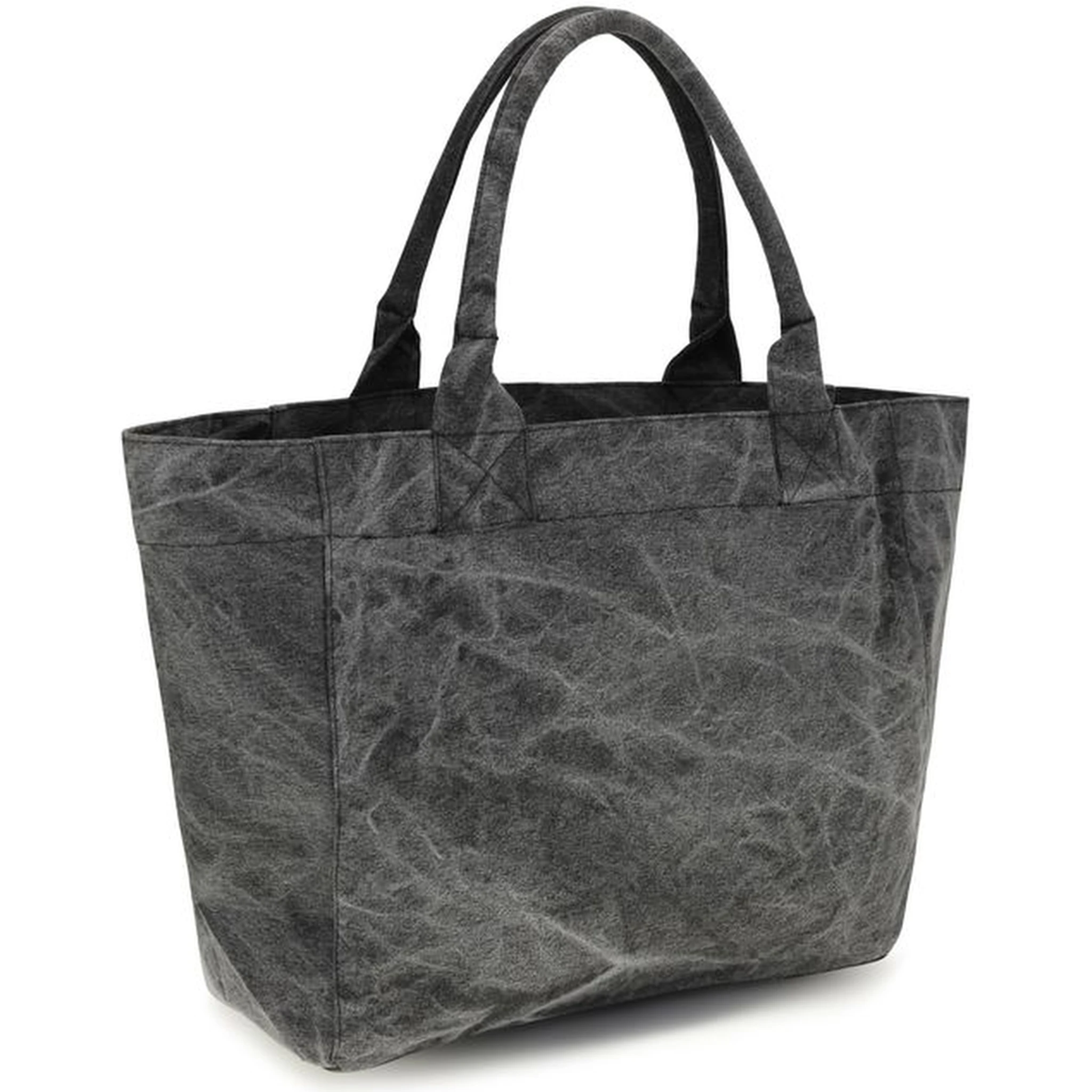 Gray Cotton Shoulder Bag