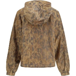 Beige Polyamide Shell Jacket