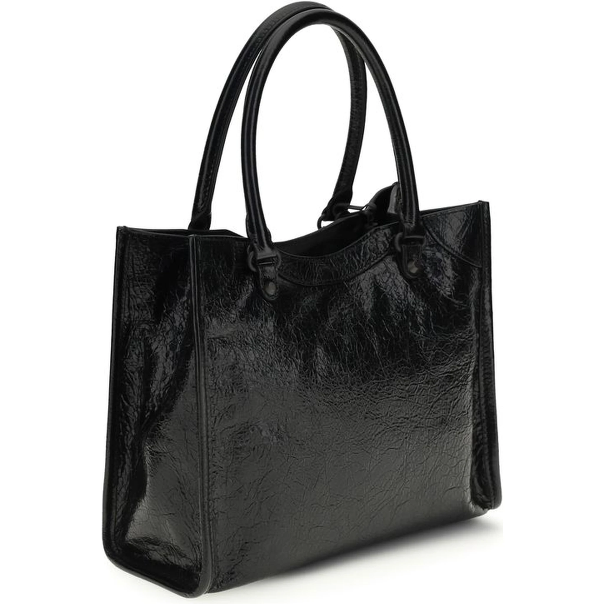 حقيبة كتف من جلد الخروف الأسود (Ovis Aries Aries)