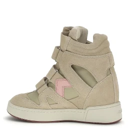 Beige Calf Leather Bos Taurus Chunky Sneakers