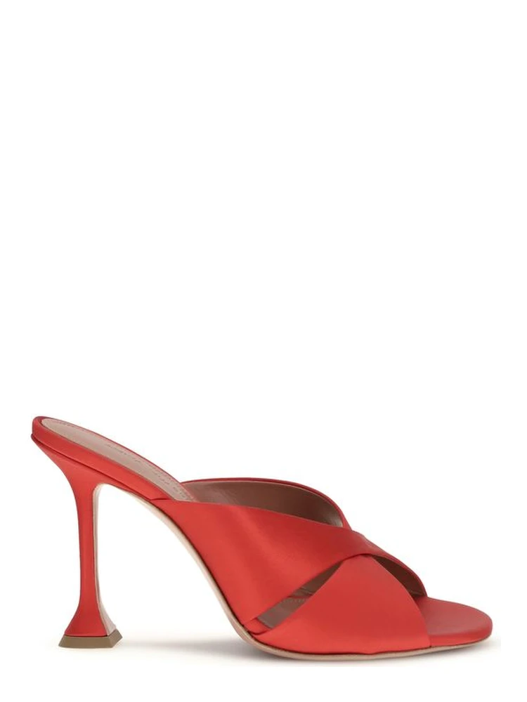 Multicolor Silk Stiletto Heel Sandals