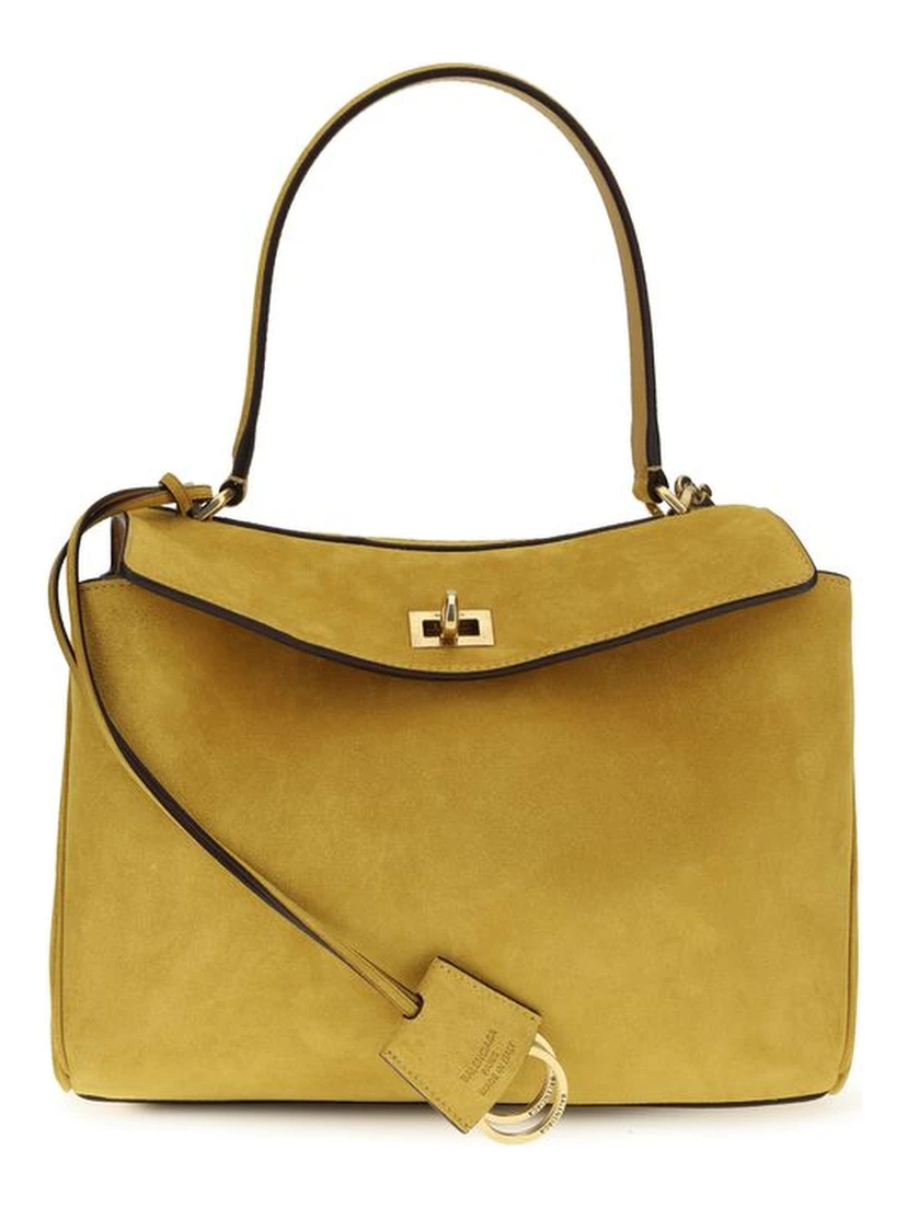 Beige Calf Leather Bos Taurus Shoulder Bag