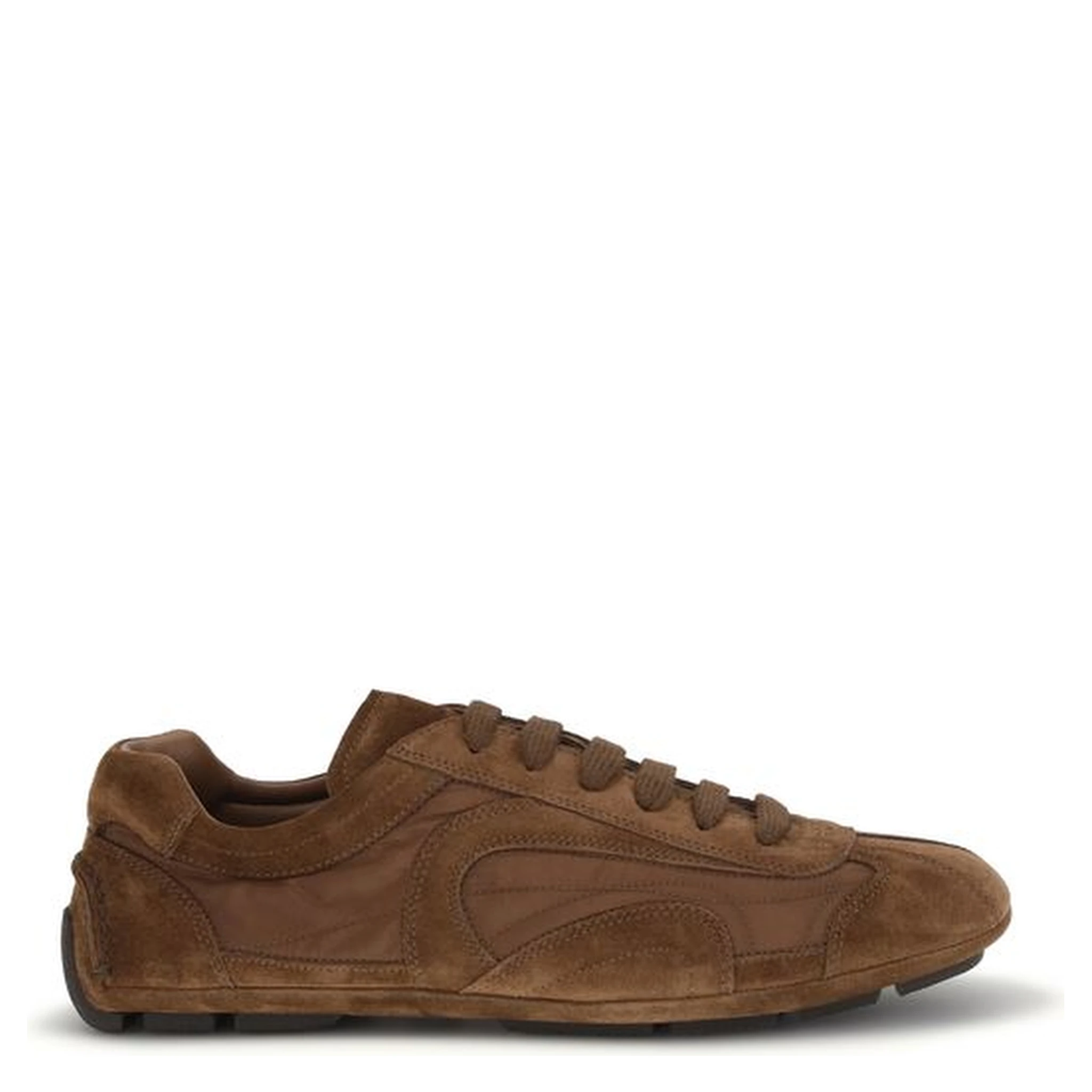 Brown Calf Leather Bos Taurus Low Top Sneakers
