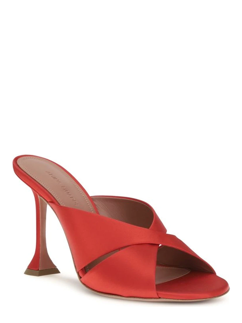 Multicolor Silk Stiletto Heel Sandals