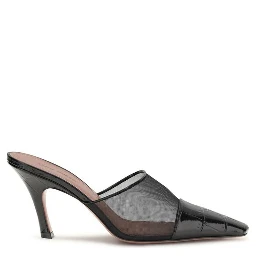 Black Calf Leather Bos Taurus Mules