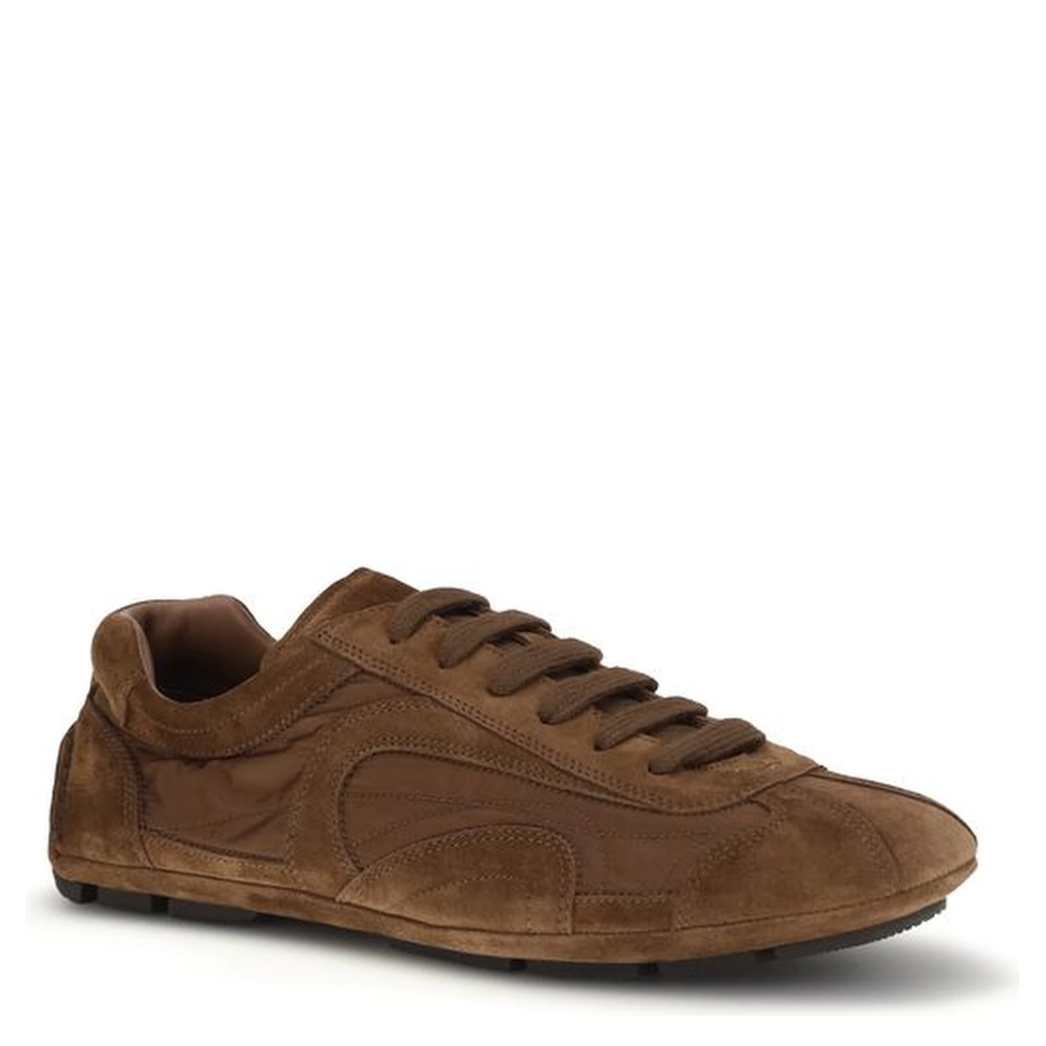 Brown Calf Leather Bos Taurus Low Top Sneakers