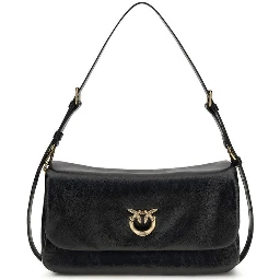 Black Calf Leather Bos Taurus Shoulder Bag