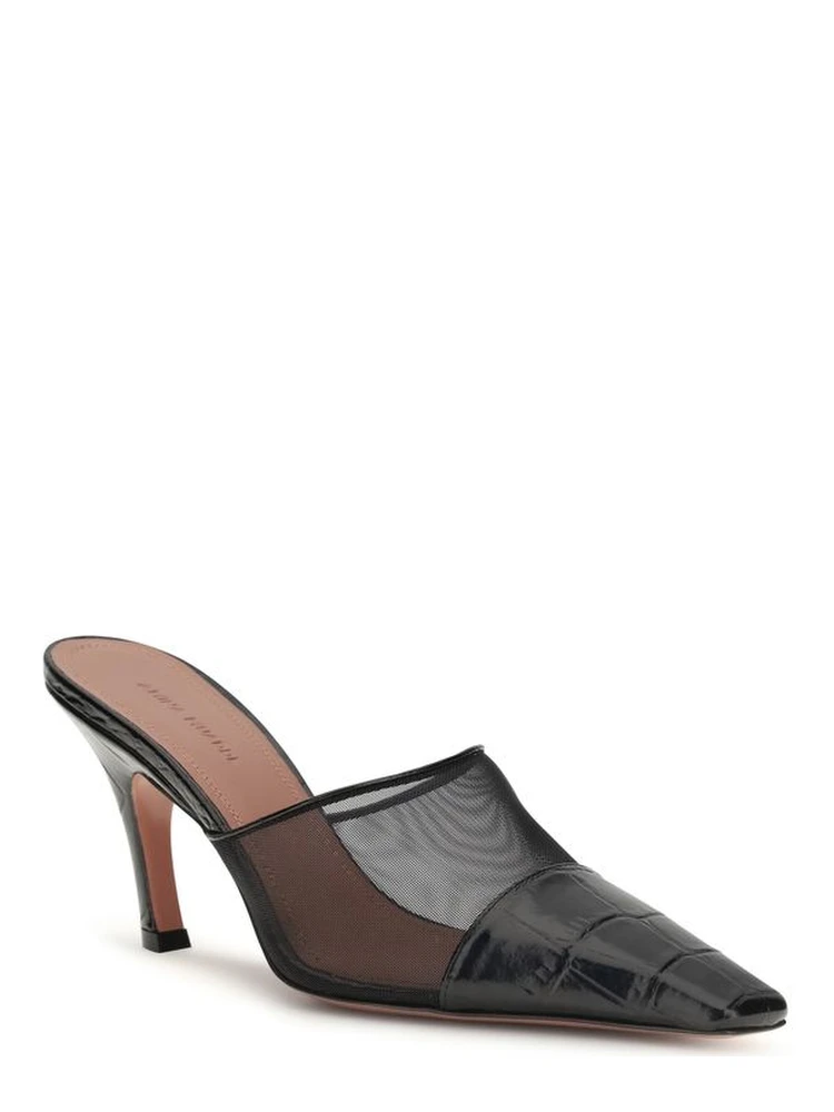 Black Calf Leather Bos Taurus Mules alternative