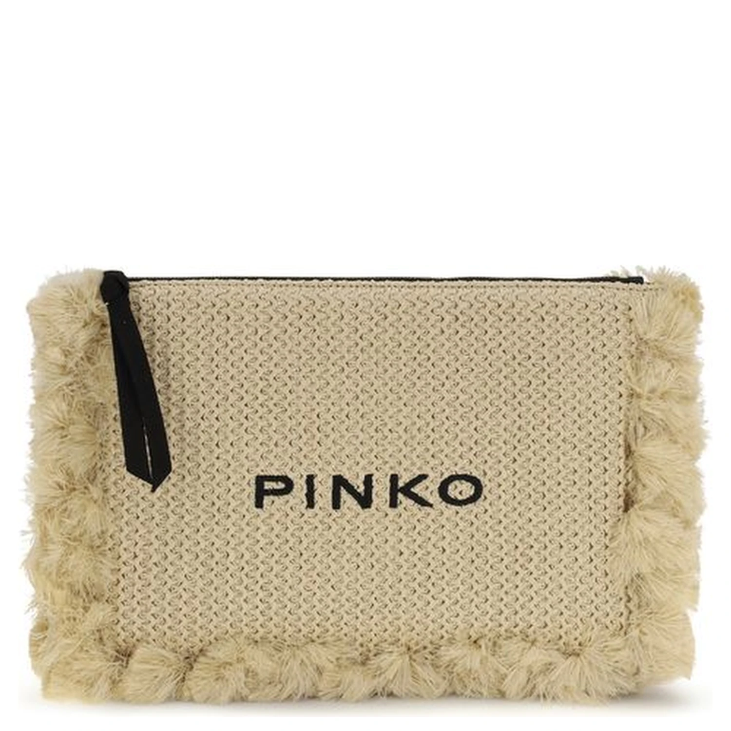 Beige Polypropylene Shoulder Bag