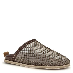 Brown Calf Leather Bos Taurus Mules