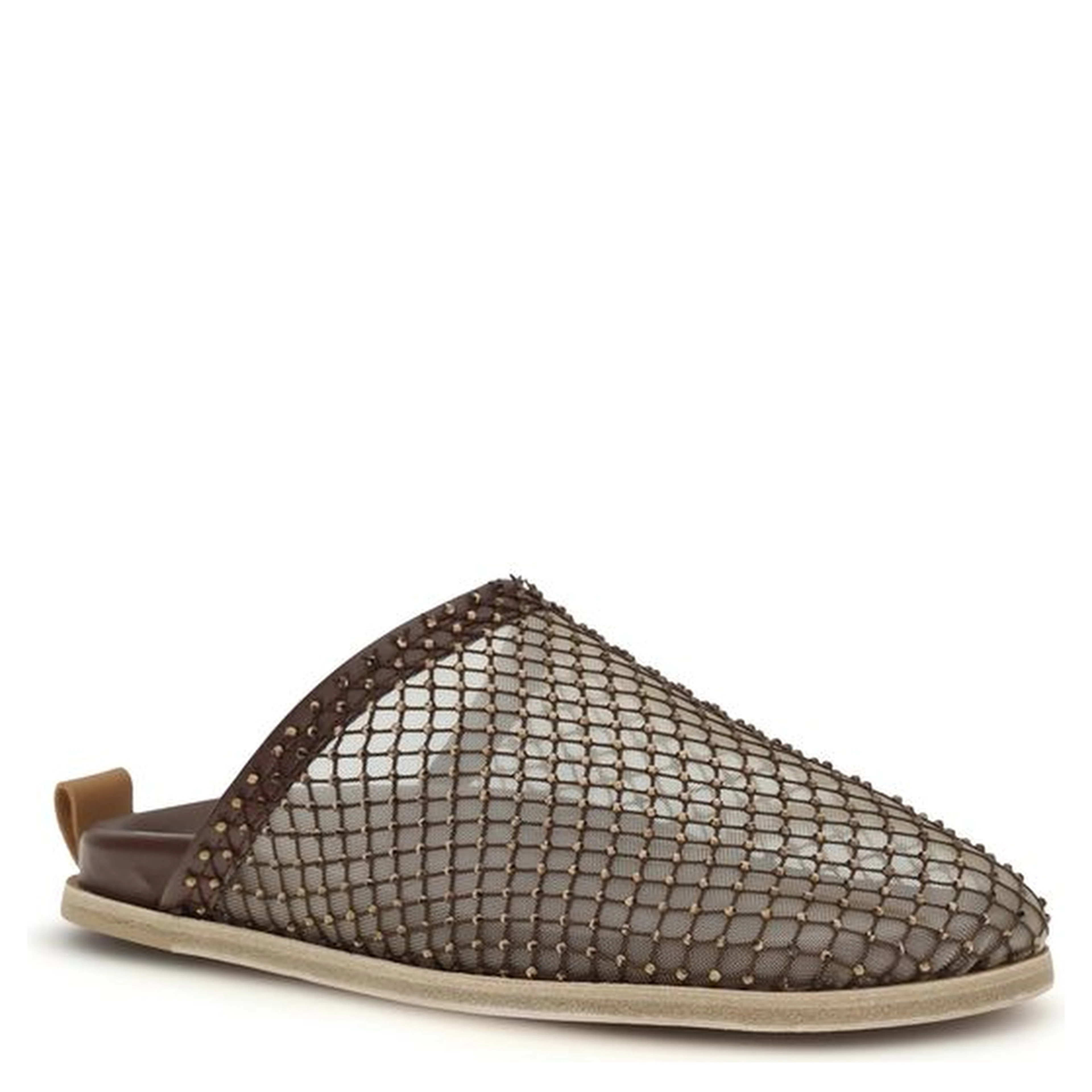 Brown Calf Leather Bos Taurus Mules