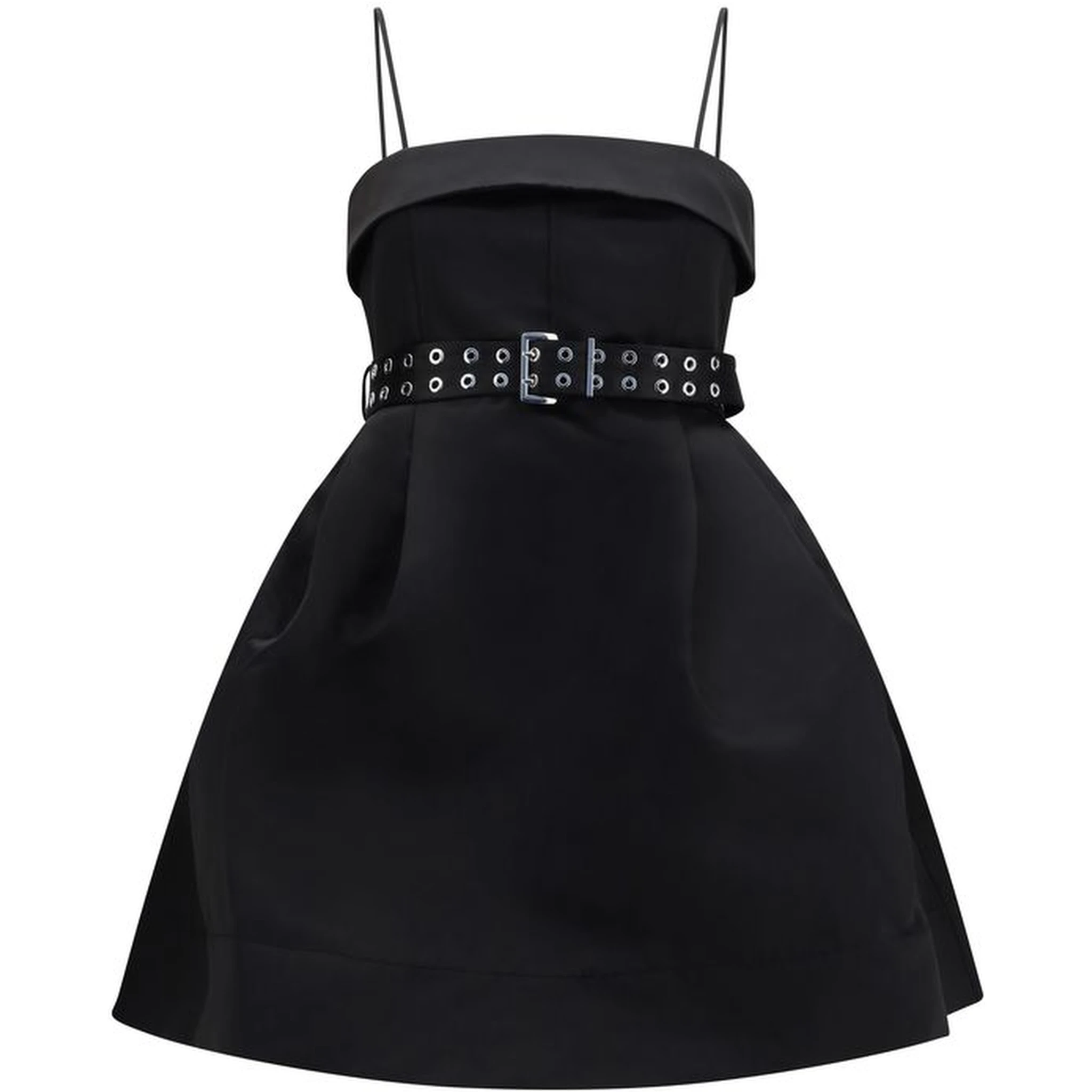 Black Polyester Casual Dress