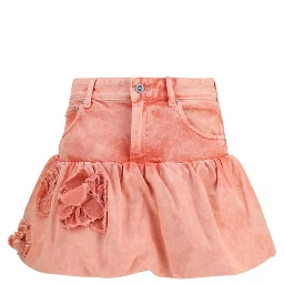 Multicolor Cotton Mini Skirt