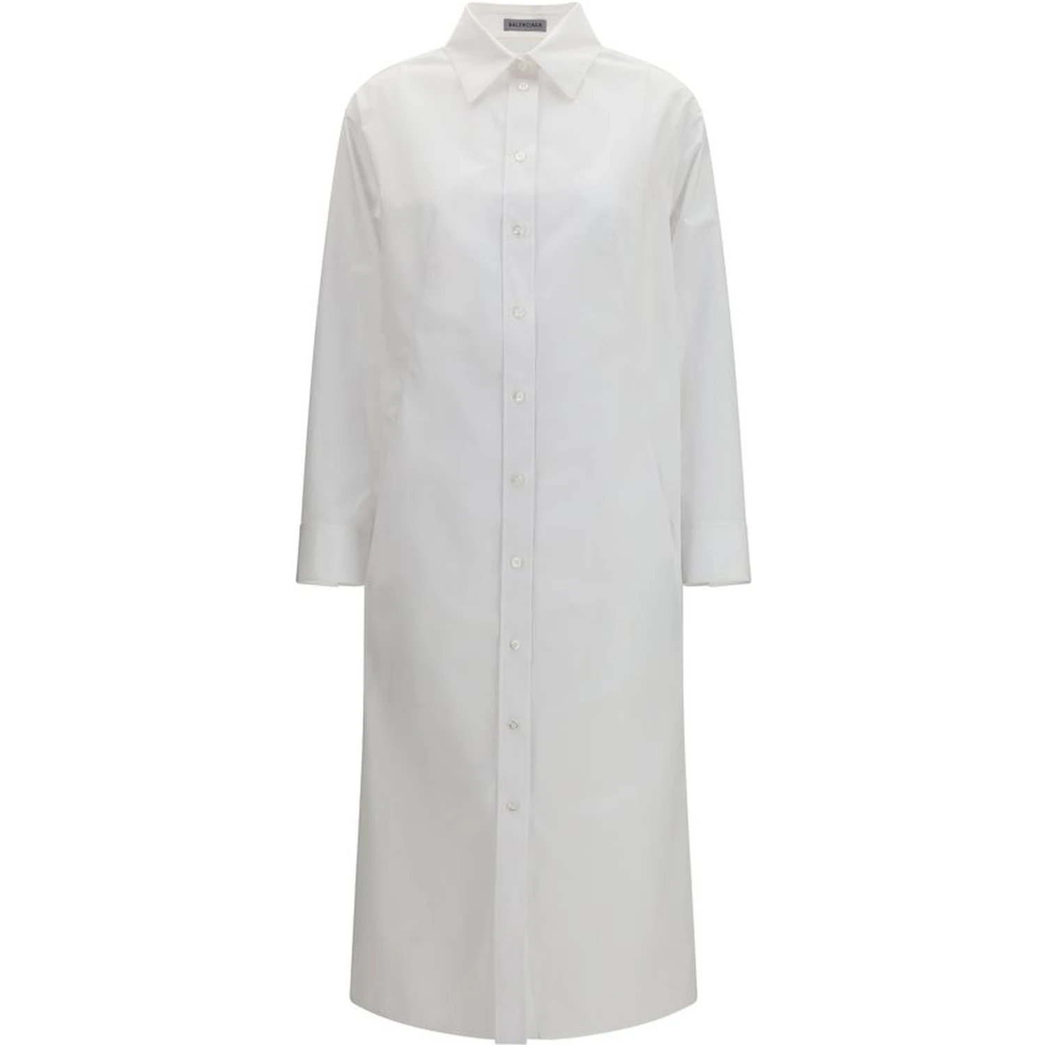 White Cotton Casual Dress