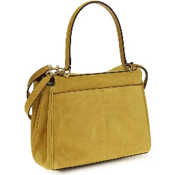Beige Calf Leather Bos Taurus Shoulder Bag