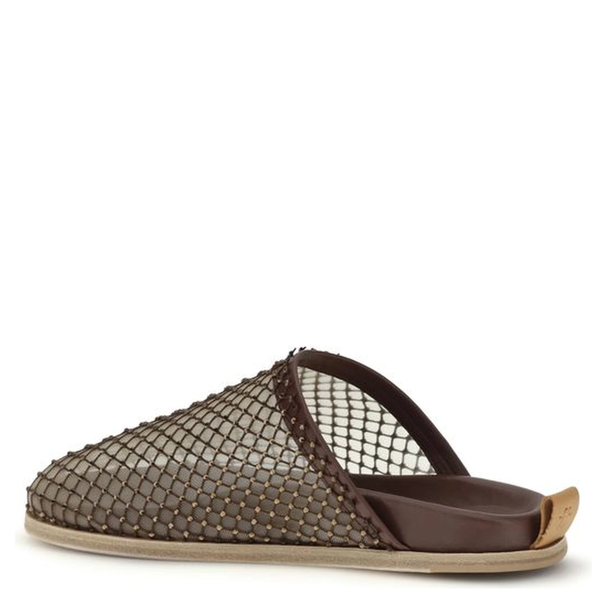 Brown Calf Leather Bos Taurus Mules