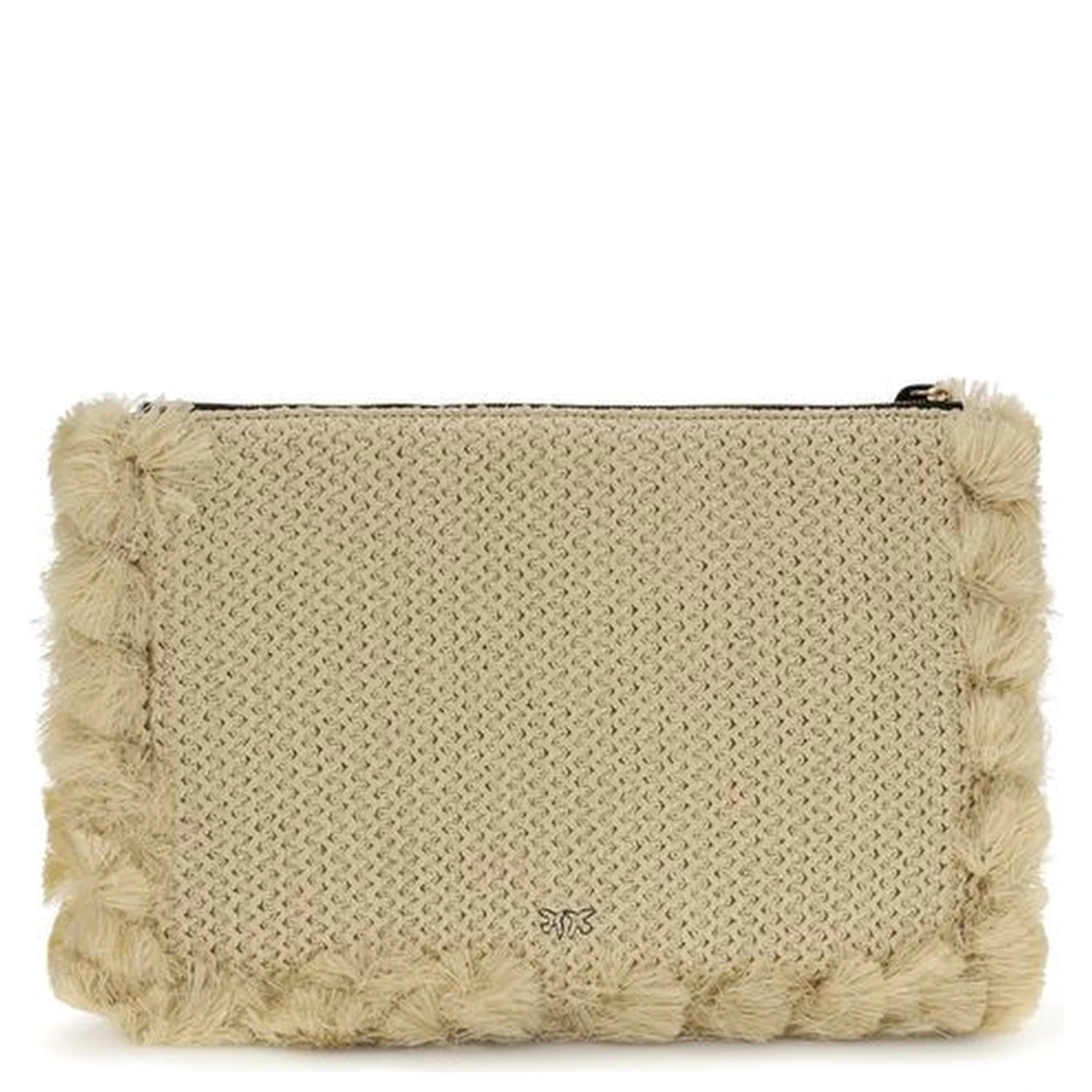 Beige Polypropylene Shoulder Bag