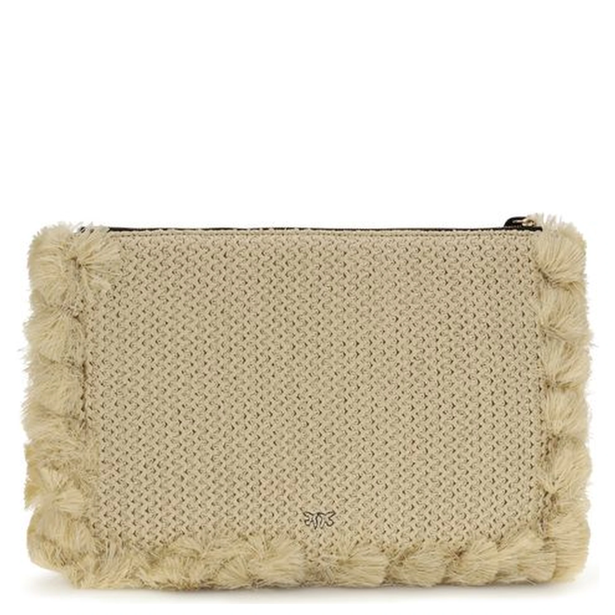 Beige Polypropylene Shoulder Bag