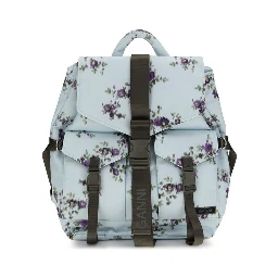 Blue Polyester Backpack