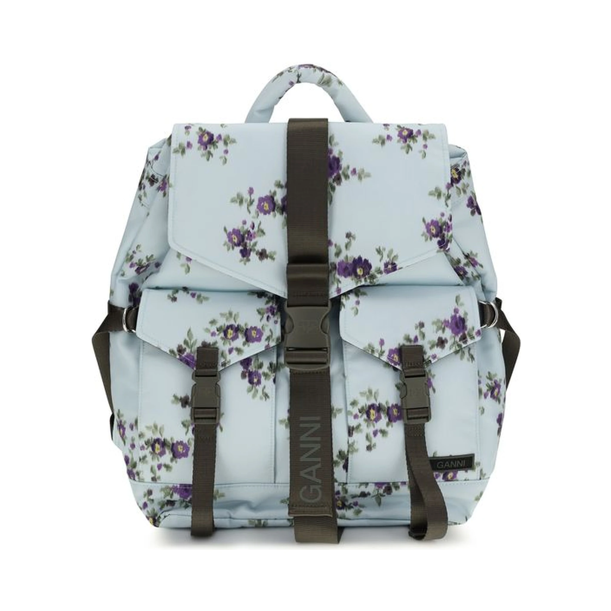 Blue Polyester Backpack