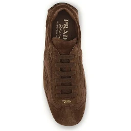 Brown Calf Leather Bos Taurus Low Top Sneakers