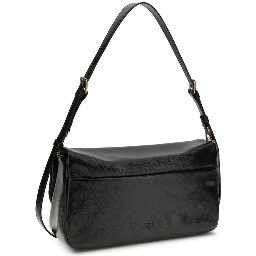 Black Calf Leather Bos Taurus Shoulder Bag