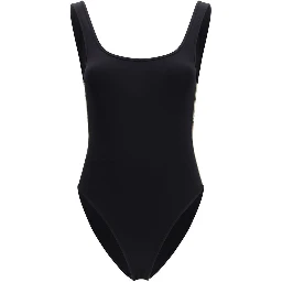Black Polyamide One-Piece Swimsuit