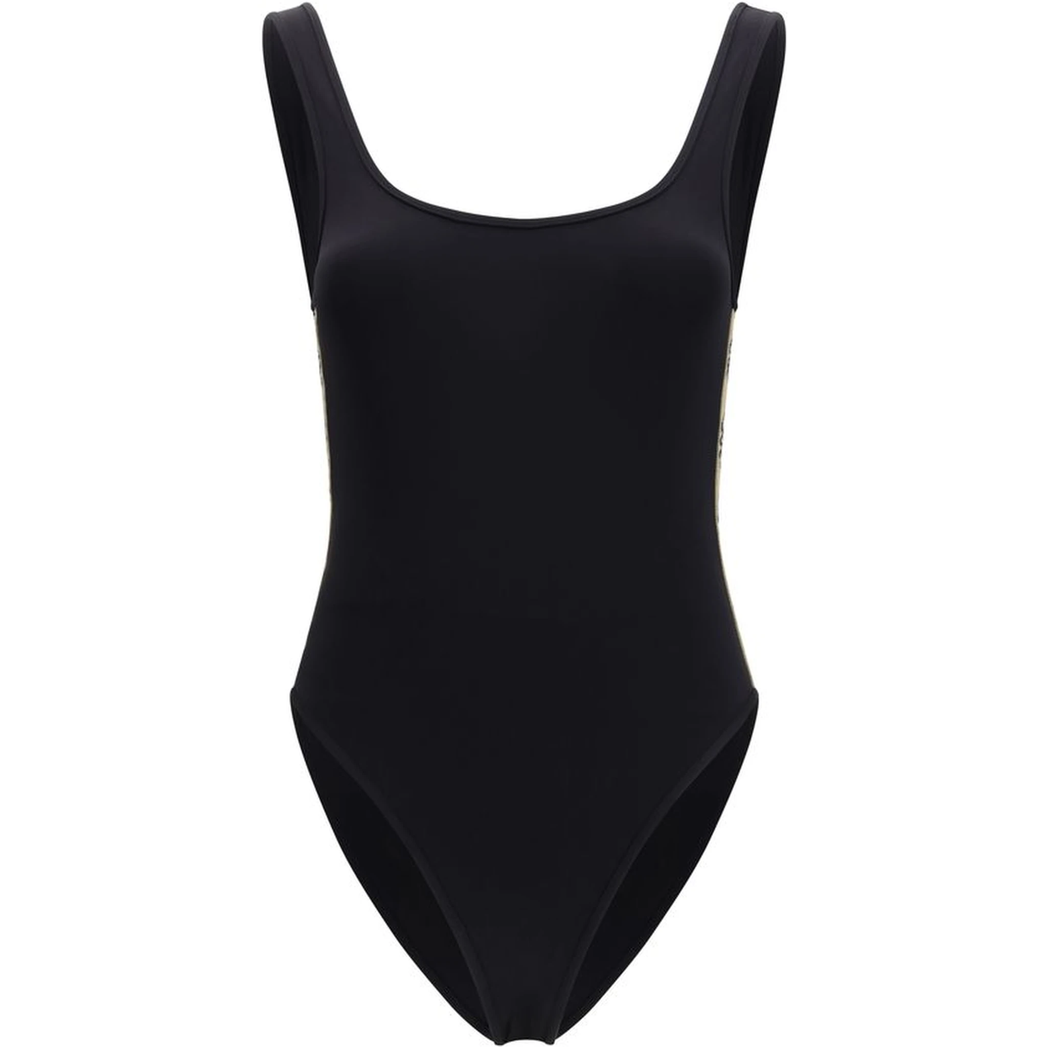 Black Polyamide One-Piece Swimsuit
