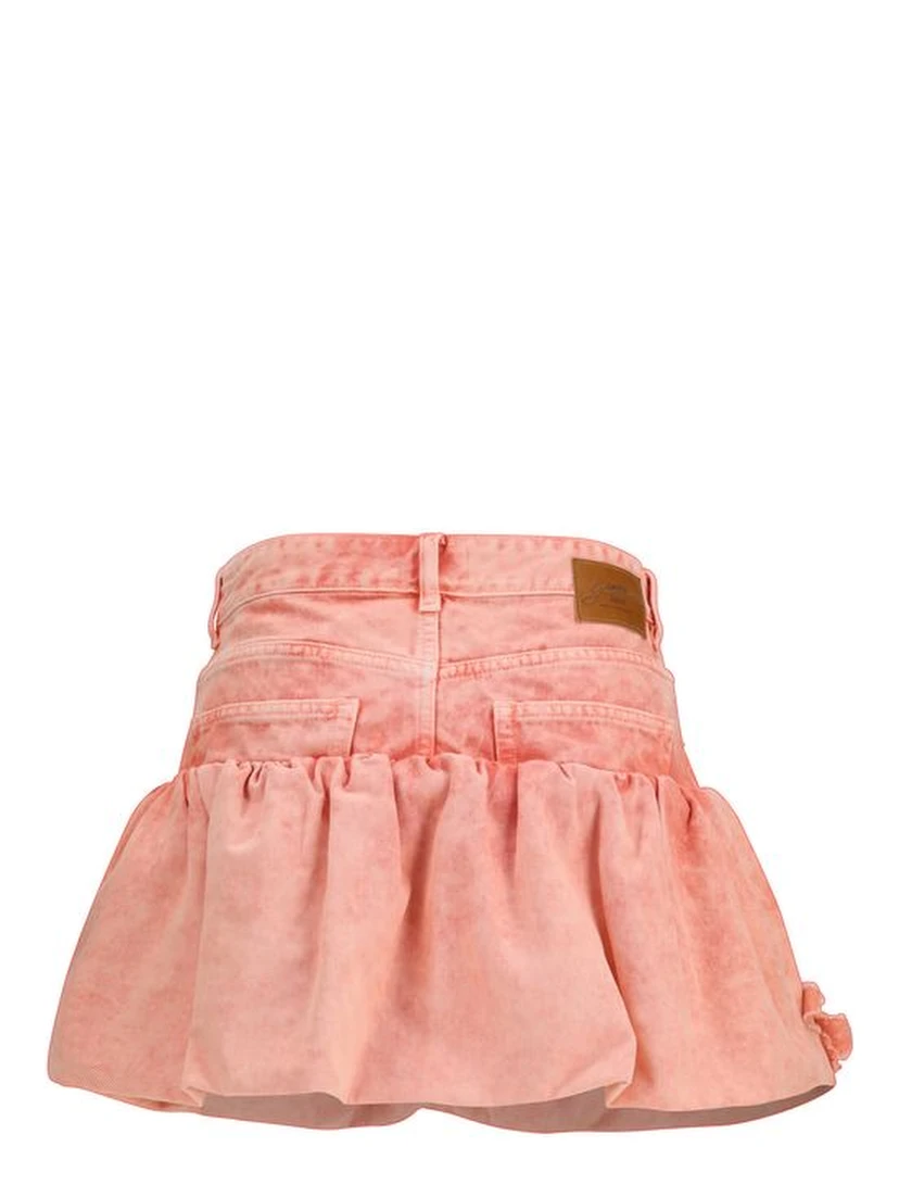 Multicolor Cotton Mini Skirt