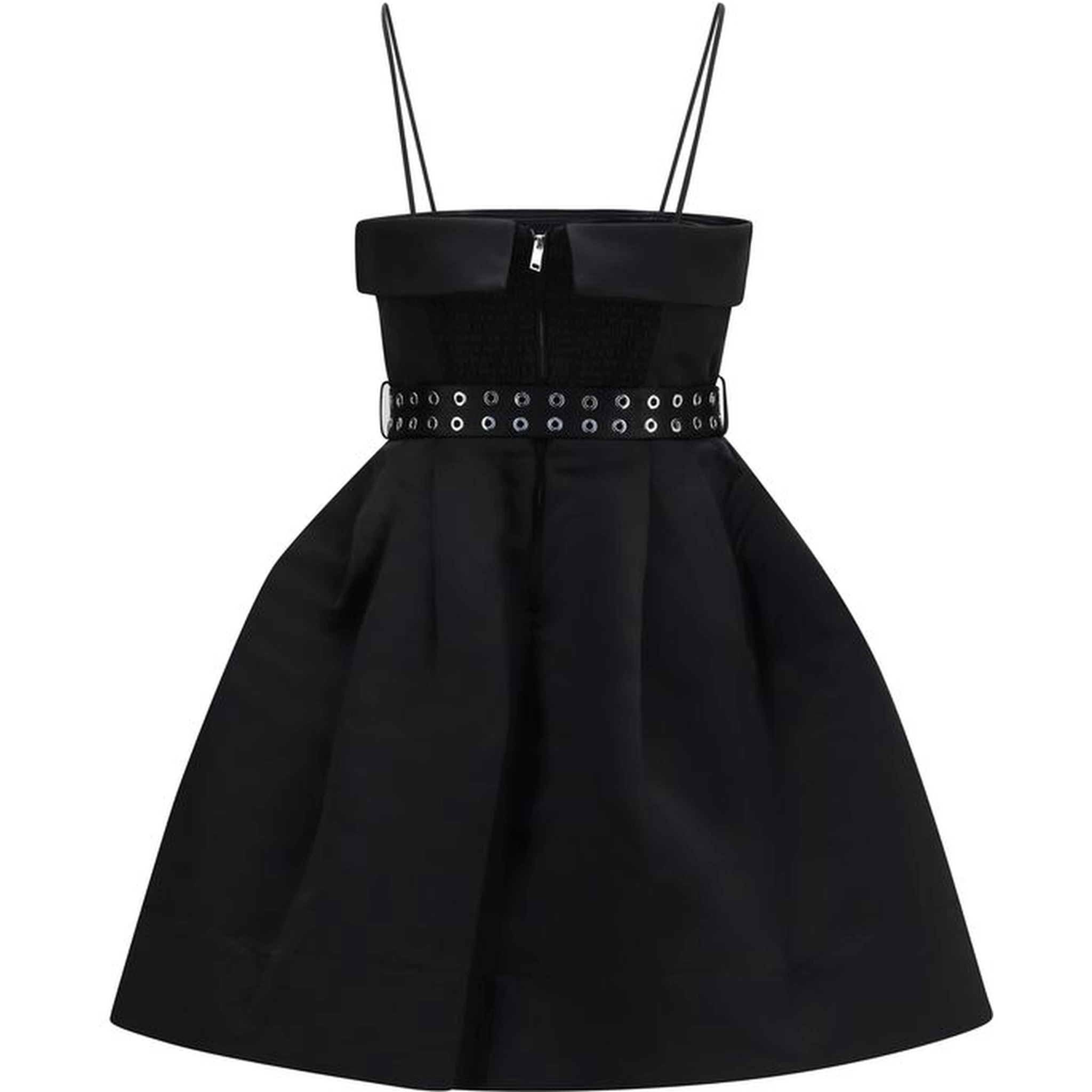 Black Polyester Casual Dress
