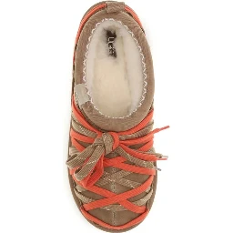 Multicolor Suede Leather Strap-On Sandals