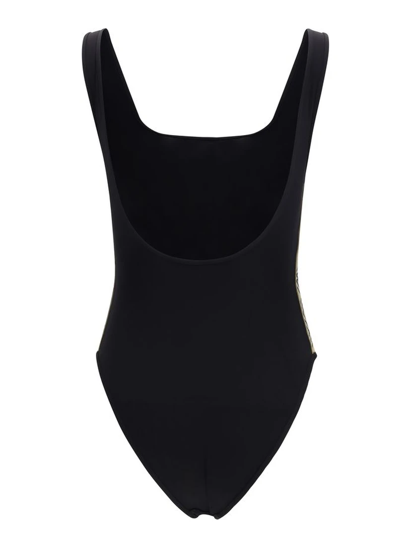 Black Polyamide One-Piece Swimsuit