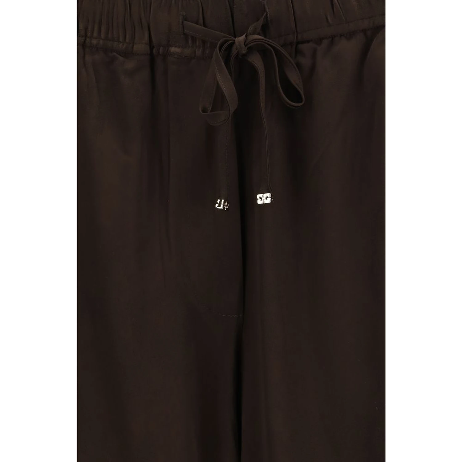 Brown Acetate Casual Pants